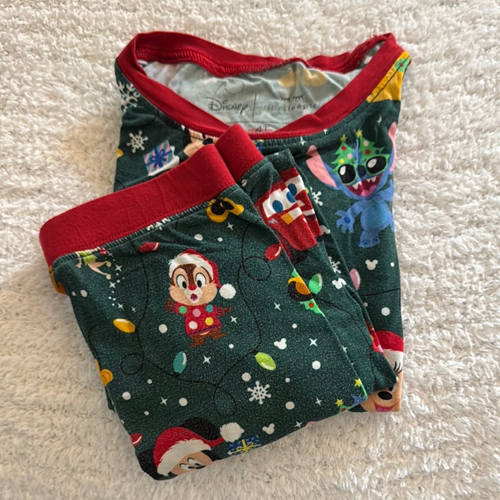 Littlesleepies Disney Kids Pajamas - Festive Green